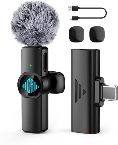 CEROAN Wireless Mic for YouTube, Wireless Mic For Vlogging, Mike