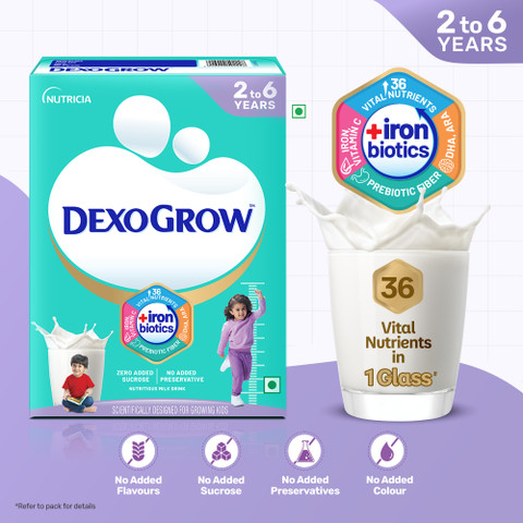 DexoGrow Nutritious Milk Drink for 2-6 year Old Kids
