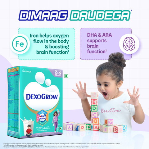 DexoGrow Nutritious Milk Drink for 2-6 year Old Kids Price in