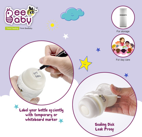 Beebaby Pump N' Protect Slim Neck Breast Milk Storage 100