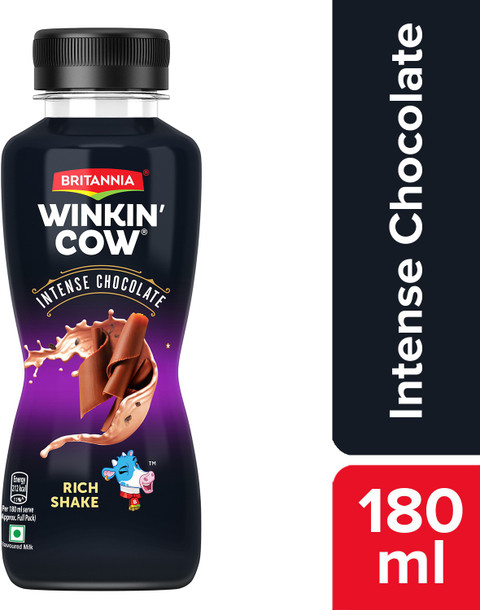BRITANNIA Winkin Cow Intense Chocolate Rich Milk Shake Price in India - Buy  BRITANNIA Winkin Cow Intense Chocolate Rich Milk Shake online at  Flipkart.com