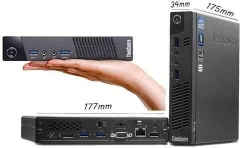 ThinkCentre Refurbished Lenovo Core i3 4th/8GB/256GB Tiny PC with