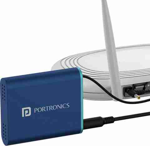 Portronics Power Plus Advanced Mini Router UPS for 12V DC WiFi Router ...