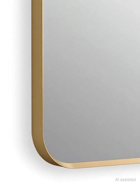 Branco IKON Golden Mirror Frame Bathroom Mirror Price in India