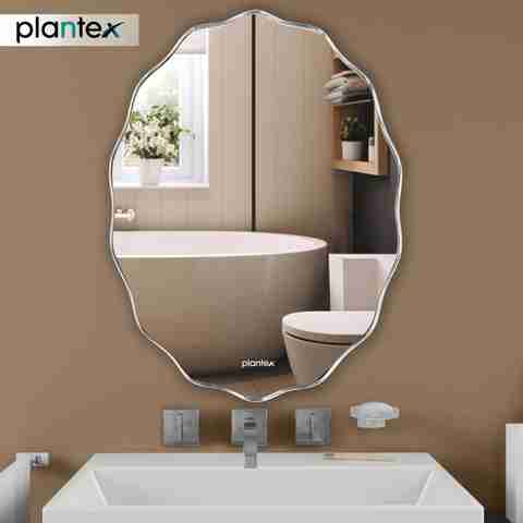 Plantex Oval Shape Mirror for Wash Basin/Mirror for Wall/Bedroom