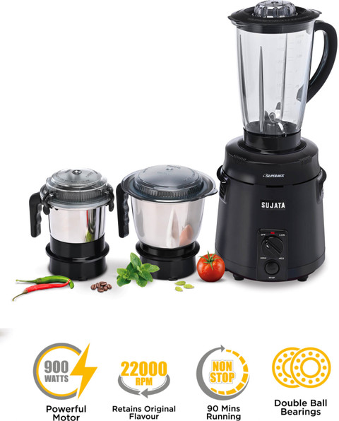 SUJATA BLACK 900 W Juicer Mixer Grinder Price in India Buy