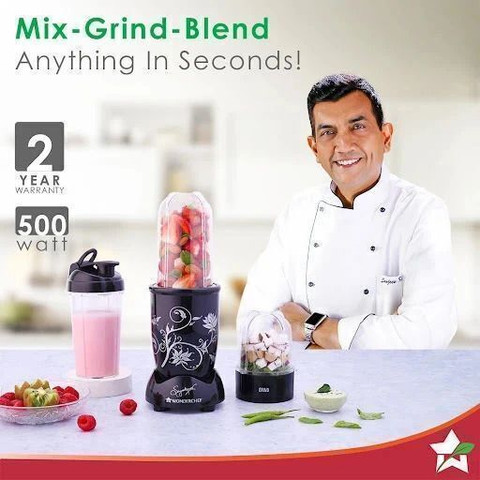 WONDERCHEF Nutri-blend 500 W Juicer Mixer Grinder Price in India