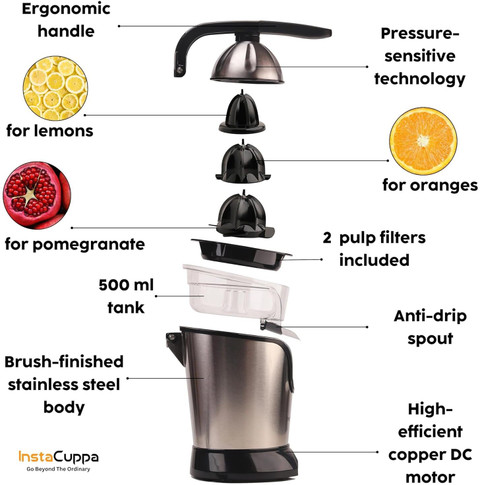 InstaCuppa Electric Citrus Juicer 200 W Juicer Price in India