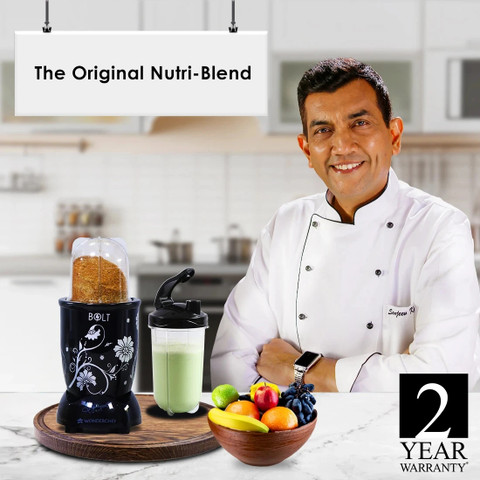WONDERCHEF Nutri-Blend BOLT 600 W Juicer Mixer Grinder