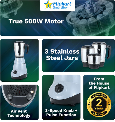 Flipkart SmartBuy PowerChef 500 W Mixer Grinder