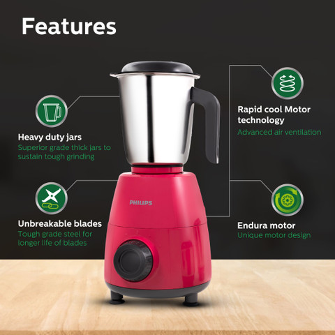 PHILIPS Daily Collection 500 W Mixer Grinder