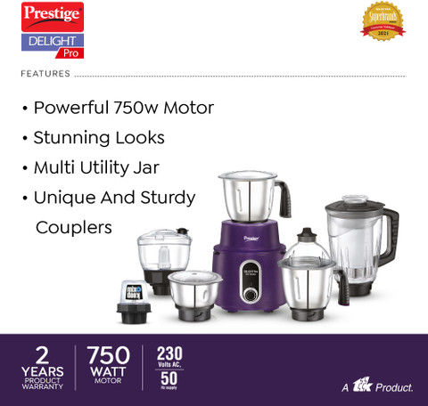Prestige Pro 750 W Juicer Mixer Grinder