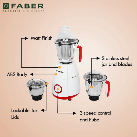 Faber Crown Mixer Grinder FABER CROWN 800 W Mixer Grinder