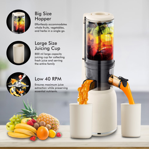 HAVELLS Nutri Pure New Generation Cold Press,Low No All-in-1  Fruit&Vegetable Juicer 105 W Juicer