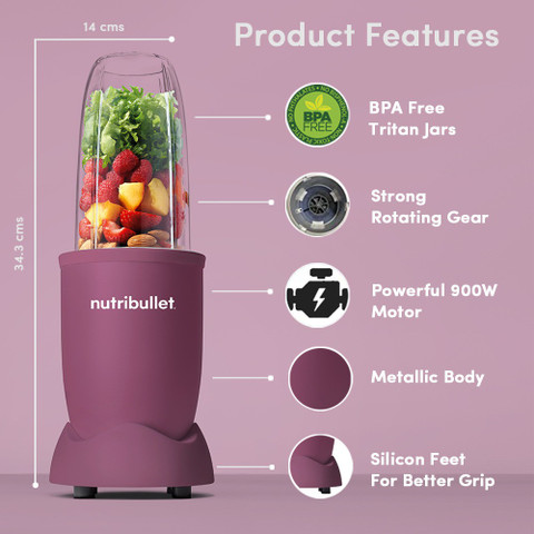 Nutribullet by Nutribullet Pro 900 900 W Juicer Mixer Grinder