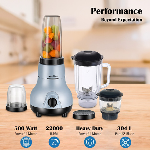 ACTIVA Jars 500 W Juicer Mixer Grinder Price in India Buy - Main Image