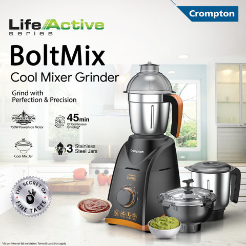 Crompton BOLTMIX COOL 750 W Mixer Grinder