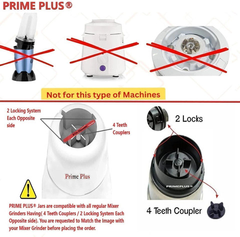 PRIME PLUS Universal Bullet Jar Set Black Mixer Juicer Jar Price in ...