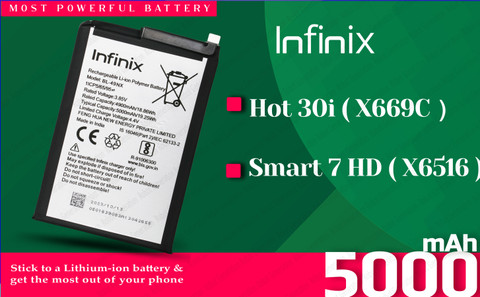 Infinix Mobile Battery For BL 49NX Infinix Hot 30i X669C