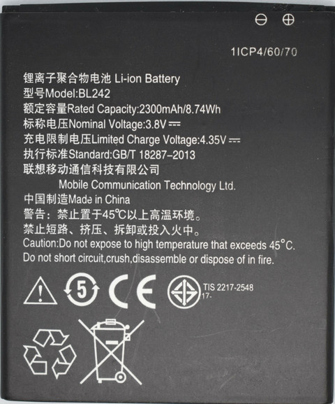 FULL CELL Mobile Battery For Lenovo A6000 A6000 Plus (BL242)