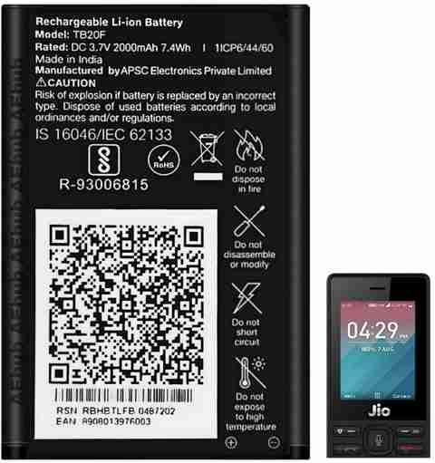 Battery Replacement Battery Used In Smartphones TQTHL 2000mAh BTE