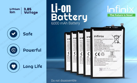 Infinix Mobile Battery For BL 58BX Infinix Hot 10 Play/Smart