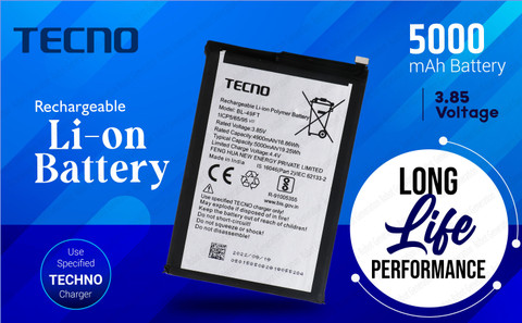 Tecno Mobile Battery For BL 49FT Tecno Spark Go 2020 Spark Go