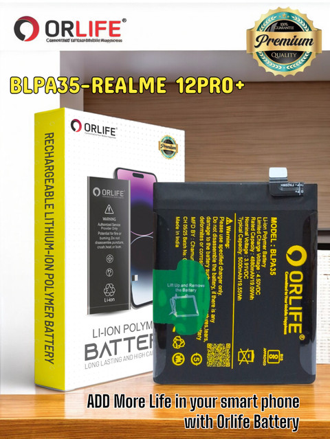 Batterie Pour Realme 12 Pro 5g Et 12 Pro Plus 5000mah Modèle Blpa35 Blanc à Prix