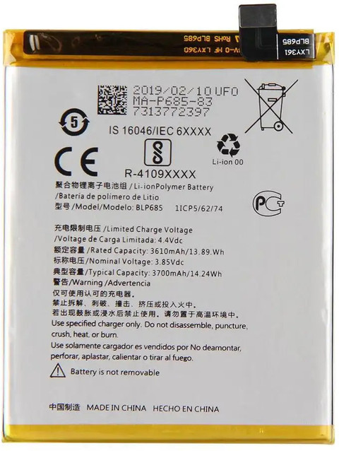 LIFON Mobile Battery For OnePlus 6T OnePlus 1+ 6T BLP685 3700mAh