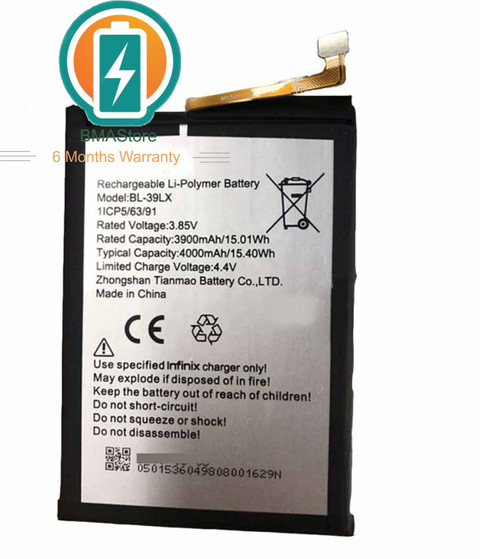 Mstore Mobile Battery For Infinix BL-39LX S5 S5 Lite Smart