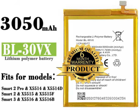 THE BATTERY STORE Mobile Battery For infinix Battery For Infinix SMART  PRO X5514 X5515 BL-30VX