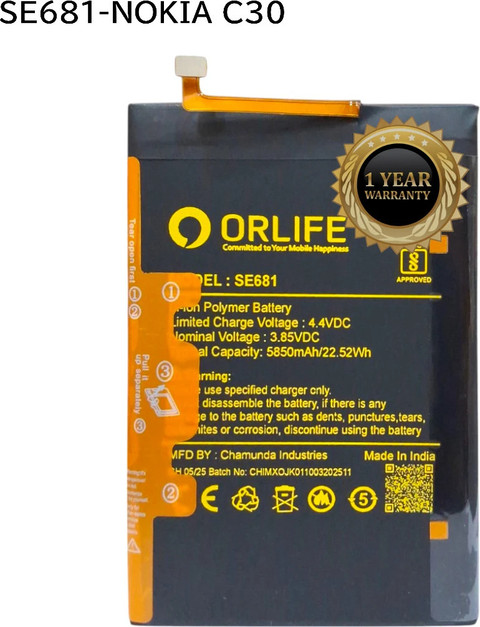 Battery Replacement Nokia Battery Flipkart LIFON Mobile Battery