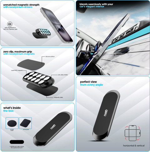 Dubstep Rush X2 Non-Slip Flat Super Strong Magnetic Mobile Holder