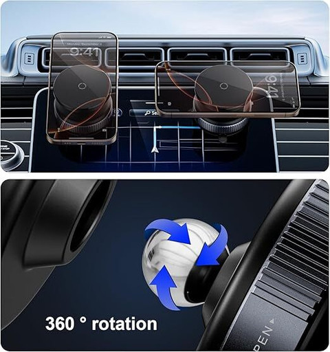 Snehshyam Magnetic Car Phone Holder – Ultra Vacuum Suction Cup