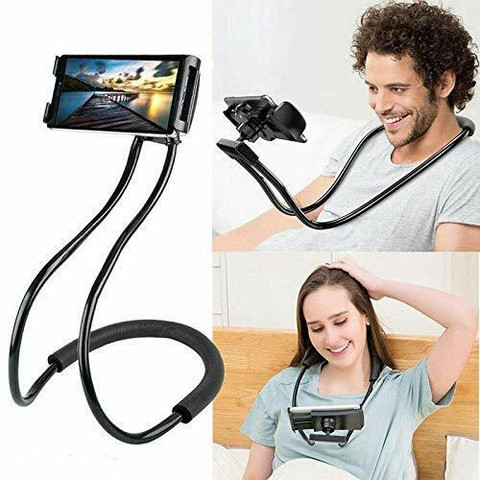 TECHGEAR Lazy Neck Phone Holder, Neck Hanging Mobile Cell Phone