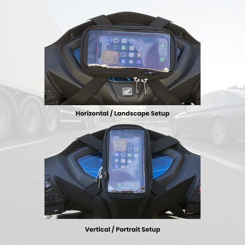 TECHGEAR mobile holder Waterproof for Activa Pleasure All Scooter