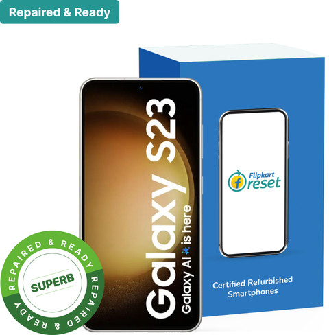 Refurbished) Samsung Galaxy S23 5G (Cream, 256 GB) Price in India
