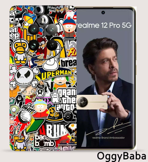 Satisfactory Realme 12 Pro 5g, Sticker Bombing, OggyBaba Mobile Skin