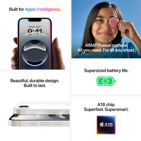 Apple iPhone 16e (Black, 256 GB)