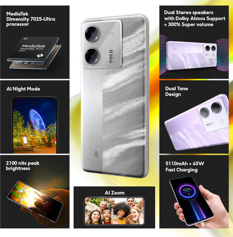 POCO M7 Pro 5G ブラック 8GB RAM 256GB ROM Xiaomi Poco M7 Pro 8GB 256GB 6.67