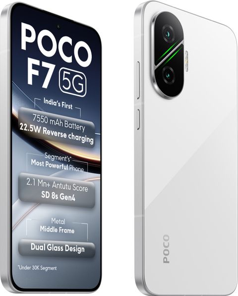 POCO F7 12GB+256GB 白色 POCO F7 5G (256 GB Storage, 12 GB RAM) Online at Best Price On