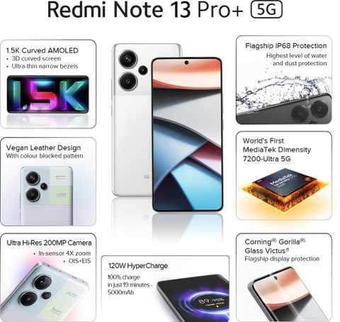 REDMI Note 13 Pro+ 5G (256 GB Storage, 12 GB RAM) Online at Best