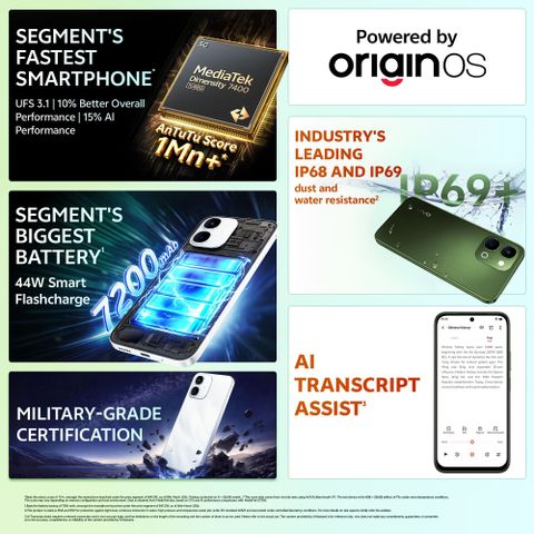 vivo T5x 5G 128GB 6GB RAM Cosmic Green - Image 6