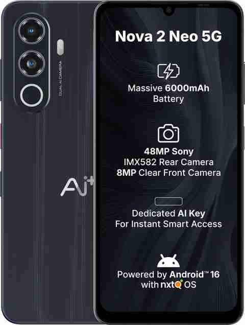 Ai+ Nova 2 Neo 5G (Black, 128 GB) (4 GB RAM) - Image 3