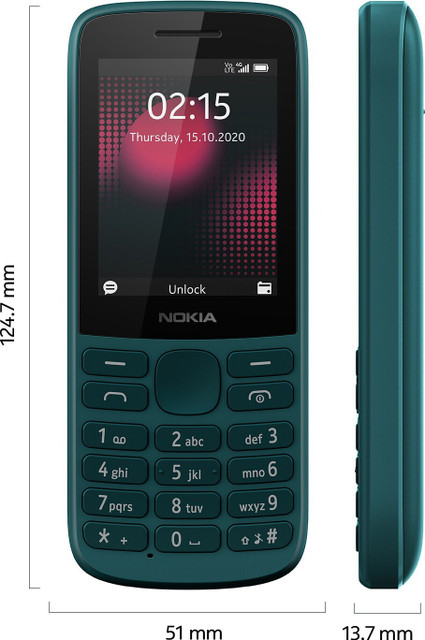 Nokia 215 DS 4G Keypad Phone with Long Battery Life,Wireless FM Radio