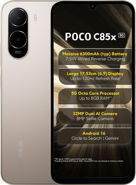 POCO C85x (128 GB Storage, 4 GB RAM) Online at Best Price On