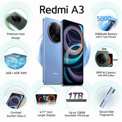 新品未使用 Redmi A3 4GB 128GB 10台セット REDMI A3 ( 128 GB Storage, 4 GB RAM ) Online at Best Price