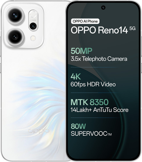 OPPO Reno14 5G (256 GB Storage, 8 GB RAM) Online at Best Price On