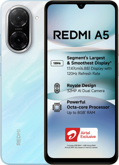 新品 Redmi A5 3/64GB Blue SIMフリー グローバル版 REDMI A5 ( 64 GB Storage, 3 GB RAM ) Online at Best Price On
