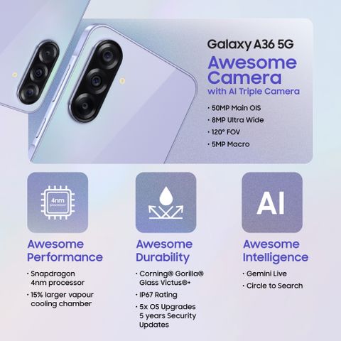 Samsung Galaxy A36 5G (256 GB Storage, 8 GB RAM) Online at Best